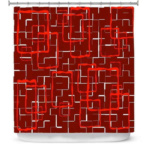 Shower Curtains 70" x 84" from DiaNoche Designs by Susie Kunzelman - Geometrics Hottie