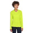 thumbnail image 1 of Ladies' Zone Performance Long-Sleeve T-Shirt - SAFETY YELLOW - XL, 1 of 3