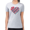 thumbnail image 4 of Women's G-III 4Her by Carl Banks  Heather Gray St. Louis Cardinals Super-Slim Fit Lightweight Heart Graphic T-Shirt, 4 of 5