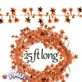 thumbnail image 4 of PMU 300 Ft Orange Star Garland – Shiny Tinsel Wire Garland for Christmas, Halloween, Wedding & Birthday Party Decor, Holiday Garlands Ornament for Festive Home Decoration (12pc-25Ft Each), 4 of 6