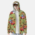 thumbnail image 4 of Kll Cartoon Fire Truck Print Men'S Women’s Upf 50+ Sun Protection Outdoor Hoodie Jacket Long Sleeve Fishing Hiking Performance Shirt- X-Large, 4 of 8