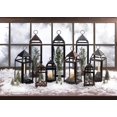 thumbnail image 3 of Adornos navideños Lantern Accent Plus de metal plateado, 3 of 6