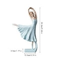 thumbnail image 2 of Ballerina Figurine Statues Sculptures, Handcrafted With Various Ballet Dance Postures And Elegant Designs, For Girls Women Home Desktop Living Room Party Dining Table, 2 of 2