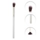 thumbnail image 3 of Conjunto de brochas de maquillaje ligeras Unique Bargains de 4 piezas para viajes de negocios, mango de madera tono plateado blanco, tubo de aluminio, 3 of 5