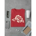 thumbnail image 3 of Vintage Rose Floral Art Tee T-shirt Color Men's, 3 of 4
