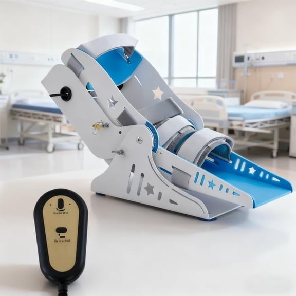 Electric Ankle Rehabilitation Trainer, 9-Speed Adjustable with Remote Control - Joint Exerciser for Full Range Motion, Strength & Flexibility Recovery