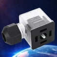 thumbnail image 1 of Plug, 5PCs Transparent Plug Non Cable DC Plug for Solenoid Valve with Light, Industrial Warning Lights, 1 of 8