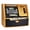 Golden/Black, variant on Atm Savings With Debit Card Electronic Piggy For Real Money Recognition Targets Setting Password Login Voice Prompt Great Gift (golden/black)