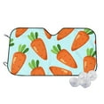 thumbnail image 2 of Picia Cartoon Carrot Curved Windshield Sunshade Accordion Folding Style Auto Shade for Car Truck SUV Van Blocks UV Ray Sun Visor Protector -, 2 of 7
