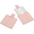 thumbnail image 2 of Pequeño espejo ultrafino - rosa, fabricado en acero inoxidable irrompible, con funda de piel sintética, fácil de transportar. Se puede utilizar como espejo de maquillaje, espejo de bolsillo, espejo po, 2 of 5