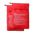 thumbnail image 1 of Bolsa de patatas para microondas, bolsa reutilizable para cocinar patatas en microondas exprés, cocina de patatas al horno, patatas perfectas, bolsa roja para hornear de 4 minutos, 1 of 5