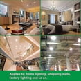 thumbnail image 3 of E40 LED Bulbs 50W Warm White LED Light 3000K,4400LM, AC 85-265V, Equivalent 400W Halogen Bulb LED Lamp, 3 of 5