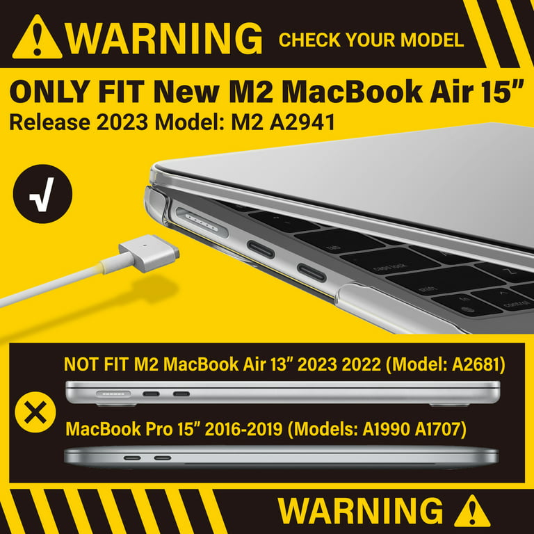 IBENZER Compatible with New 2024 2023 MacBook Air 15 inch Case M3 