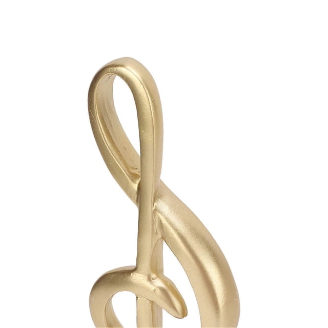 Music Note Sculpture Music Note Shape Elegant Simple Resin Music Note Table Sculpture for Office Desktop Decoration