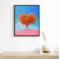 thumbnail image 2 of JRXY Heart Sun Naive Art with Black Frame Decorative Painting 12x16in / 16x20in Print On Canvas for Living Room Bedroom Home Office Wall Decor 12x16in, 2 of 4