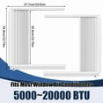 thumbnail image 3 of 2 Set Window Air Conditioner Side Panels with Frame Adjustable Window Ac Insulation for Most 5000-20000 Btu Window Ac, 3 of 6