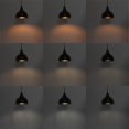 thumbnail image 5 of FSLiving Adjustable Wire Length H-Type Track Pendant Light Remote Control with Smart Edison Bulbs Black Cupola Lamp Color Changing Timer for Dinning Table, Customizable - 3 Lights, 5 of 10