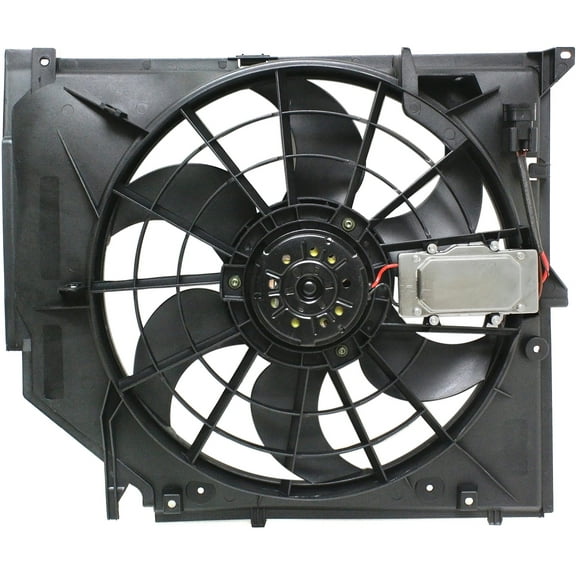 Cooling Fan Assembly Compatible with BMW 3-SERIES 1999-2006 with Control Module Manual Transmission