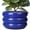 Blue, variant on Ceramic Planter Pot 10 inch - Modern Round Flower Pot with Drainage, Decorative Pot for indoor &Outdoor Succulents & Live Houseplants Gray