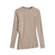 thumbnail image 2 of HongQid Womens Long Sleeve Shirts Crewneck Tops Loose Fit Stretch Casual Basic Fall T-Shirts, 2 of 9