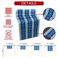 thumbnail image 6 of Burlap Table Runner 70 Inches Long,Winter Christmas Snowflakes Non-Slip Kitchen Table Runners for Dining Room Everyday Use Party Table Decorations Blue Striped, 6 of 9
