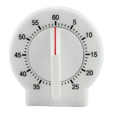 CCOCC Timer No Battery Required Kitchen Timer Loud Sound 60 Minutes Kitchen Timers for Cooking White