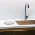 thumbnail image 3 of Stainless Steel Kitchen Garbage Can Grommet Swing Lid Trash Can Lid Flap Lid, 3 of 9