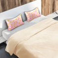 thumbnail image 5 of Yayeee Pillowcase Queen Size Set of 2 Satin Wrinkle Resistant Pillow Case, Gradient Pink Stars, 5 of 7