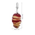thumbnail image 2 of RUNROTOO Apple Keychain Backpack Charm Plastic Multi 1Pack Accessories Everyday Use, 2 of 8