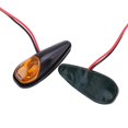 thumbnail image 2 of Gupbes Indicator Lamp, Motorcycle Turn Signal Lights, 2pcs Universal Plastic Shell LED Flush Mount Turn Signal Light Universal Fit For Most Motorcycles, 2 of 8