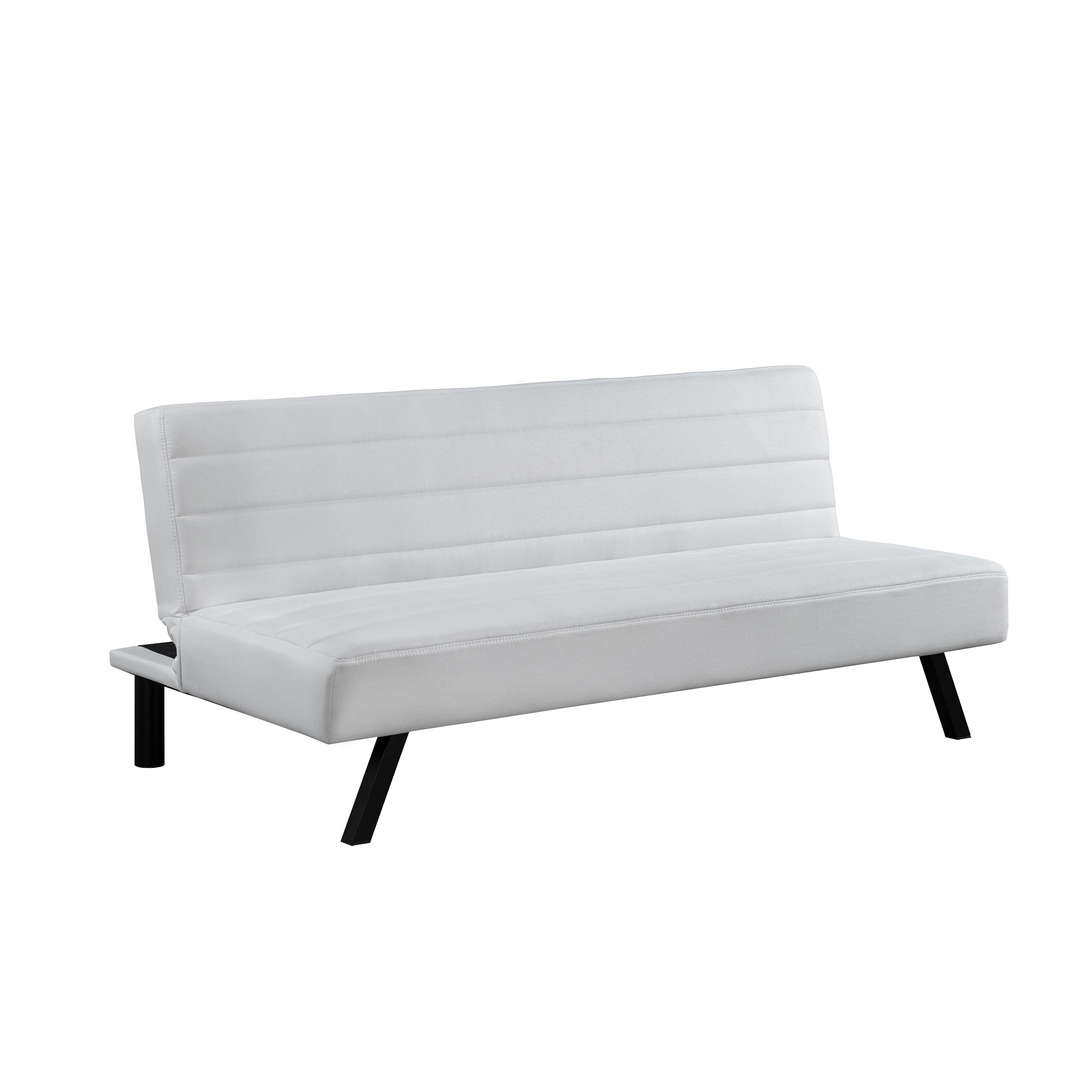 Serta Danbury Modern Twin Futon, Ivory Woven Fabric