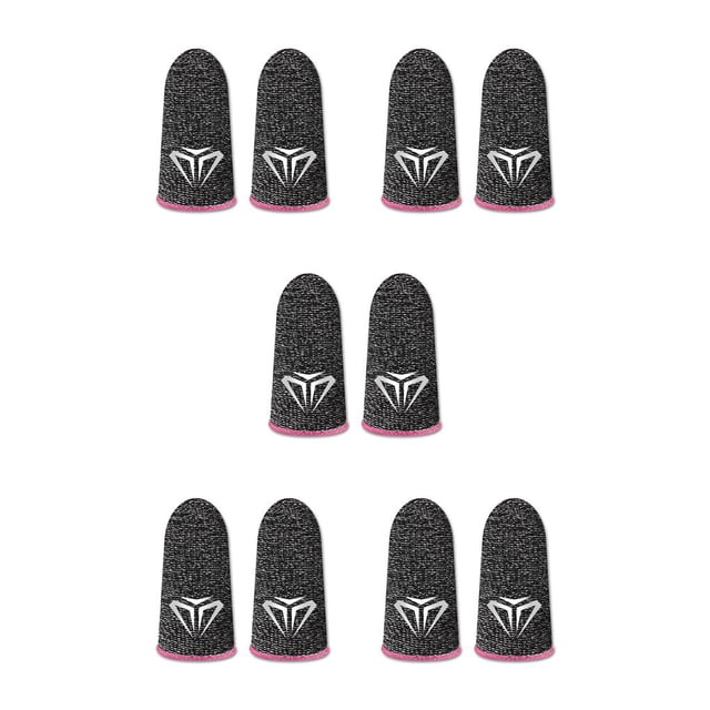 Sidaley 10 piezas de fundas para dedos para juegos de teléfonos móviles, guantes antideslizantes sensibles a prueba de sudor, cubiertas de fibra Type2 NO2