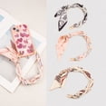 thumbnail image 2 of Trendy INS Style Short Pearl Phone Lanyard - Dual-Clasp Woven Silk Scarf Strap, 2 of 2