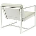 thumbnail image 3 of Modern Contemporary Living Room Lounge Chair White, 3 of 4
