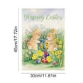 thumbnail image 3 of Easter Garden Flag, 12x18 Inch – Double-Sided, with Bunnies, Eggs & Plants, for Spring Decor, Outdoor Yard – Multicolor, 3 of 6