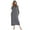 Dark Gray, variant on XMMSWDLA Long Hooded Robes for Women Flannel Full Length Spa Bathrobe Nightgown Sleepwear Bath Robes