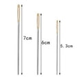 thumbnail image 2 of WASHWEPE 9pcs Large Eye Sewing Needles Round Head Yarn Knitting Needles For Cross Stitch And Decorative Stitching, 2 of 5