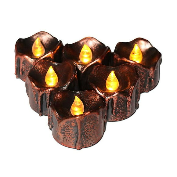 Lámparas de vela de 6 piezas para decoraciones de Halloween
