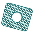 thumbnail image 1 of Silicone Sink Protector Grid Non Slip Dish Drying Pad for Farmhouse Green, 1 of 8