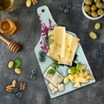 thumbnail image 5 of Fashion Cutting Board, Lady Face with Makeup Simple Design Inspirational Vogue Fashion Theme Art, Tempered Glass Cutting and Serving Board, Wine Bottle Shape, Pale Grey Black Pink, by Ambesonne, 5 of 5