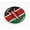 Flexible, variant on Kenya Flag 3D Domed Round Automotive Emblem
