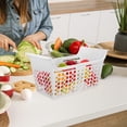 thumbnail image 3 of Panier Organisateur pour Congélateur Coffre Panier de Congélateur Panier de Congélateur Panier de Rangement Extensible Organisateur Extensible pour Réfrigérateur, 3 of 9