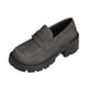 thumbnail image 2 of Xucatan Women's Patent Leather Tassel Loafers, Chunky Sole Slip-On Flat Shoes, Classic British Style Casual Shoes for Women, Plus Size Uniform Shoes Gift, 2 of 7