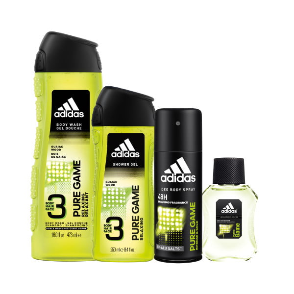 Rook spade Preek Adidas Pure Game Cologne Gift Set for Men, 4 Pieces - Walmart.com