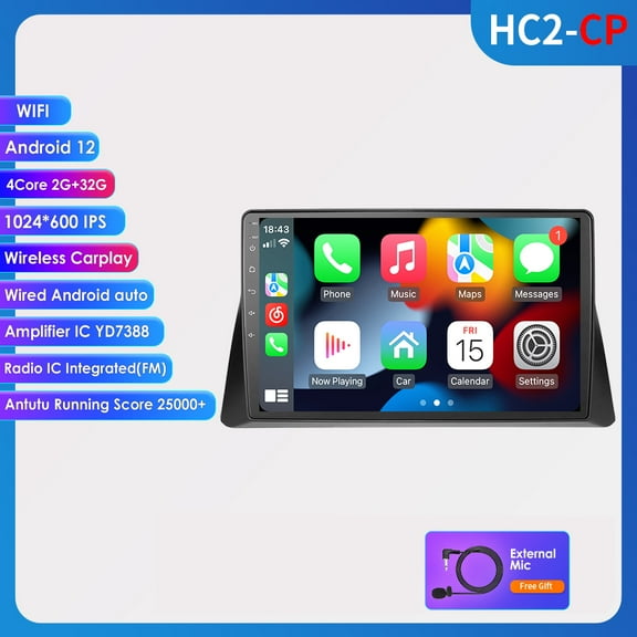 For Honda Accord 2008 2009 2010-2013 Android 12.0 Wifi 2 32GB Car Stereo Radio Carplay GPS Navigation