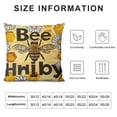 thumbnail image 5 of Bee Brave Honey Inspirational Bee Sayings Quotes Throw Pillow Cover, Seasonal Spring Summer Home Living Room Decor Pillow Cover,Cute Bee Cushion Cover,Bee Lover Gifts,Girls Women Gifts, 5 of 5