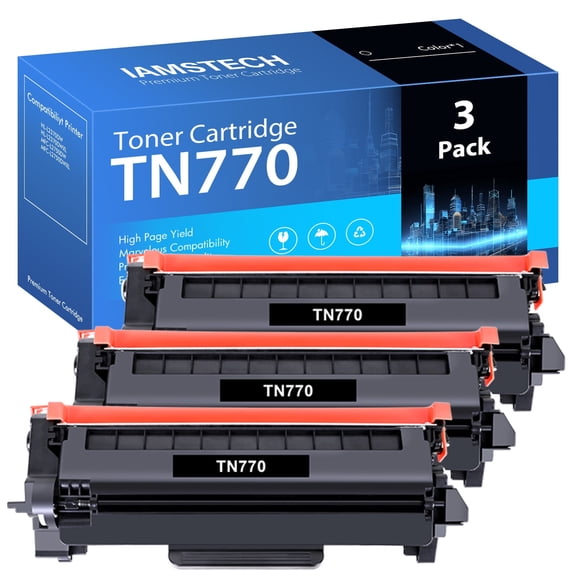 TN770 Toner Cartridge Compatible for Brother TN-770 MFC-L2750DW L2750DWXL HL-L2370DW HL-L2370DWXL Printer (Black,3-Pack)