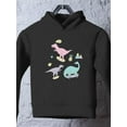 thumbnail image 3 of Pastel Color Dinos Roar Hoodie Toddler -Image by Shutterstock,  4 Toddler, 3 of 4
