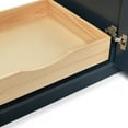 thumbnail image 6 of Ariel Taylor 37 In. Left Offset Rectangle Sink Vanity With Carrara White Marble Countertop In Midnight Blue, 6 of 10