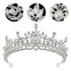thumbnail image 3 of KAKOWELY Tiara de boda, diadema de novia con diamantes de imitación, tocado de boda, corona de boda, 3 of 5
